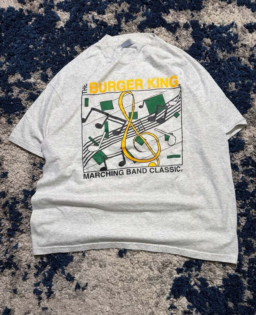 Vintage Hanes Heavyweight Burger King Marching Band Classic T-Shirt XL
